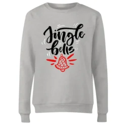 Jingle Bells Women's Christmas Jumper - Grey 7 Jingle Bells Women's Christmas Jumper - Grey -JD Looney Shop 11594205 1534626085511976