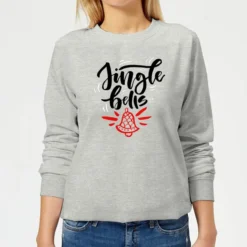 Jingle Bells Women's Christmas Jumper - Grey