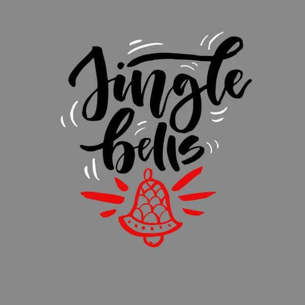 Jingle Bells Women's Christmas Jumper - Grey 2 Jingle Bells Women's Christmas Jumper - Grey - Image 2