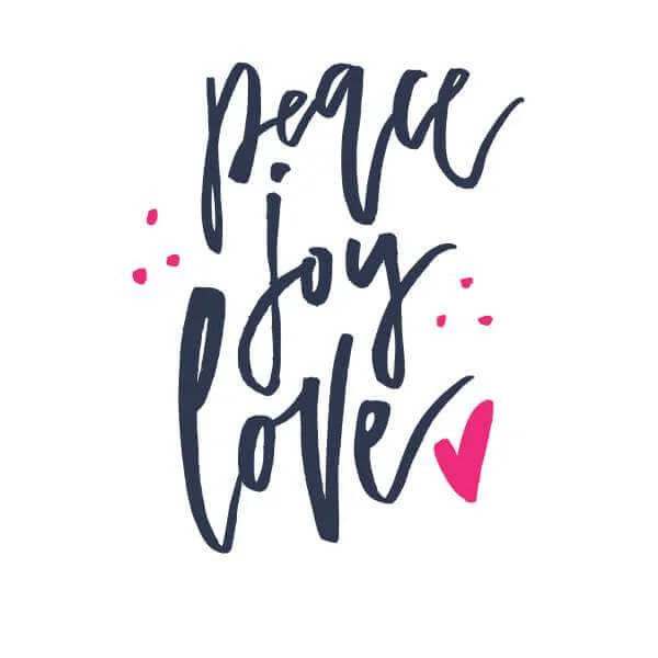 Peace Joy Love Women's Christmas Jumper - White 2 Peace Joy Love Women's Christmas Jumper - White - Image 2