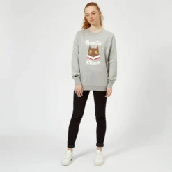 Santa Claws Women's Christmas Jumper - Grey 6 Santa Claws Women's Christmas Jumper - Grey -JD Looney Shop 11595621 2064626085585368
