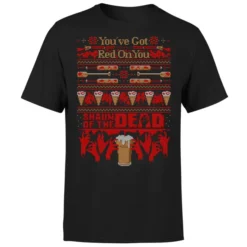 Shaun Of The Dead You've Got Red On You Christmas Men's T-Shirt - Black 9 Shaun Of The Dead You've Got Red On You Christmas Men's T-Shirt - Black -JD Looney Shop 11919532 1924618787869599