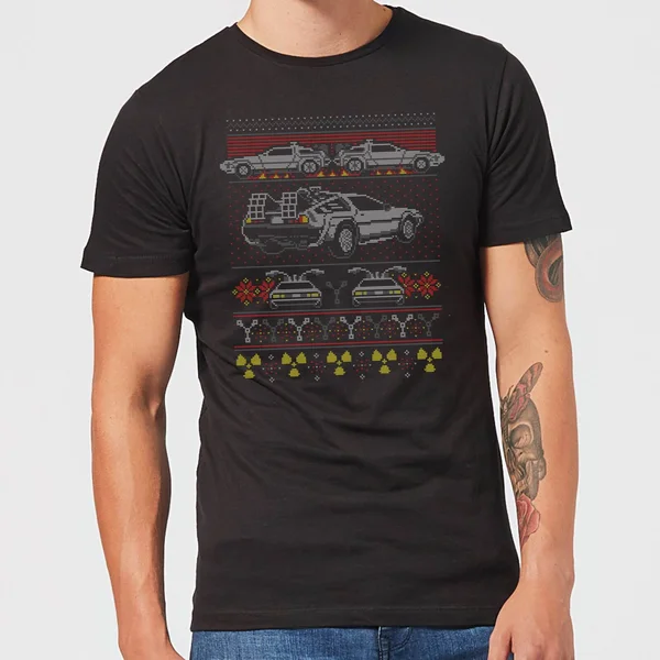 Back To The Future Back In Time For Christmas Men's T-Shirt - Black 1 Back To The Future Back In Time For Christmas Men's T-Shirt - Black