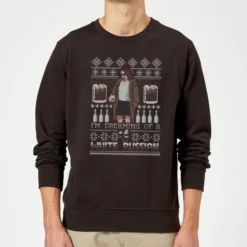 The Big Lebowski I'm Dreaming Of A White Russian Christmas Jumper - Black