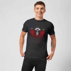 Universal Monsters Dracula Christmas Men's T-Shirt - Black -JD Looney Shop 11919875 7374618797748401