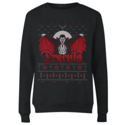 Universal Monsters Dracula Christmas Women's Christmas Jumper - Black 7 Universal Monsters Dracula Christmas Women's Christmas Jumper - Black -JD Looney Shop 11919890 1034625264911824
