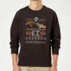 E.T. The Extra-Terrestrial Be Good Or No Presents Christmas Sweatshirt - Black