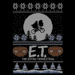 E.T. The Extra-Terrestrial Christmas Women's Christmas Jumper - Black 5 E.T. The Extra-Terrestrial Christmas Women's Christmas Jumper - Black -JD Looney Shop 11920092 1364625255772552