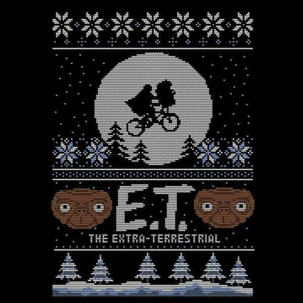 E.T. The Extra-Terrestrial Christmas Women's Christmas Jumper - Black 3 E.T. The Extra-Terrestrial Christmas Women's Christmas Jumper - Black - Image 3