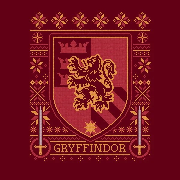 Harry Potter Gryffindor Crest Women's Christmas T-Shirt - Burgundy 2 Harry Potter Gryffindor Crest Women's Christmas T-Shirt - Burgundy - Image 2