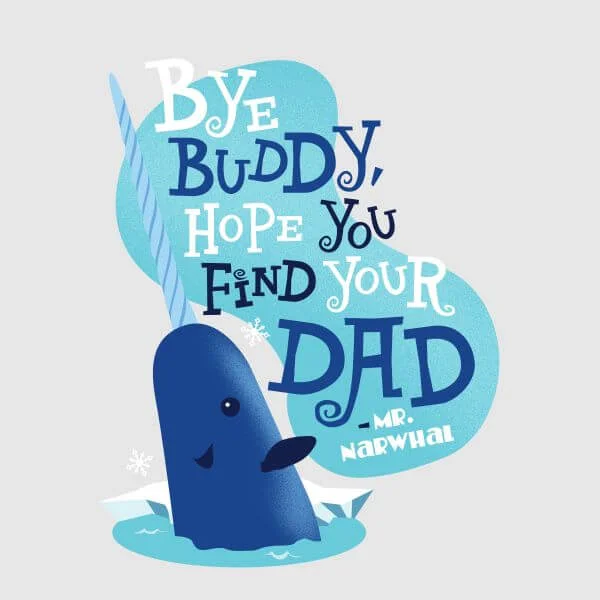 Elf Bye Buddy Women's Christmas T-Shirt - Grey 2 Elf Bye Buddy Women's Christmas T-Shirt - Grey - Image 2