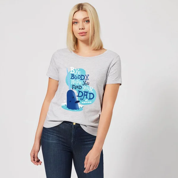 Elf Bye Buddy Women's Christmas T-Shirt - Grey 3 Elf Bye Buddy Women's Christmas T-Shirt - Grey - Image 3