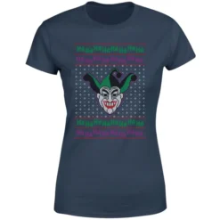 DC COMICS DC Joker Knit Women's Christmas T-Shirt - Navy 9 DC COMICS DC Joker Knit Women's Christmas T-Shirt - Navy -JD Looney Shop 11963327 9234627070109828