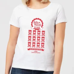National Lampoon Jelly Of The Month Club Women's Christmas T-Shirt - White