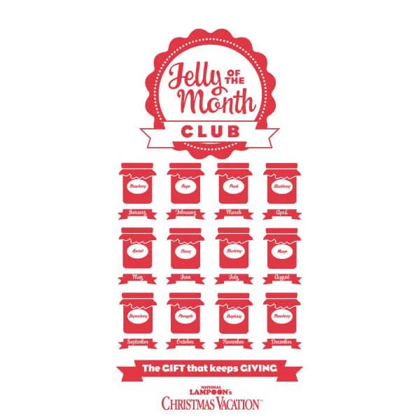 National Lampoon Jelly Of The Month Club Women's Christmas T-Shirt - White 2 National Lampoon Jelly Of The Month Club Women's Christmas T-Shirt - White - Image 2