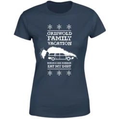 National Lampoon Griswold Vacation Ugly Knit Women's Christmas T-Shirt - Navy 9 National Lampoon Griswold Vacation Ugly Knit Women's Christmas T-Shirt - Navy -JD Looney Shop 11963361 3454627071760188