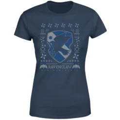 Harry Potter Ravenclaw Crest Women's Christmas T-Shirt - Navy 9 Harry Potter Ravenclaw Crest Women's Christmas T-Shirt - Navy -JD Looney Shop 11963488 8564627082339892