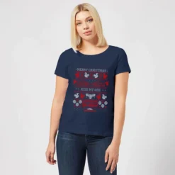 National Lampoon Merry Christmas Knit Women's Christmas T-Shirt - Navy -JD Looney Shop 11963549 8814627059301314