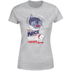 Looney Tunes Tweety Pie Pussy Cat Women's Christmas T-Shirt - Grey 9 Looney Tunes Tweety Pie Pussy Cat Women's Christmas T-Shirt - Grey -JD Looney Shop 11963600 1864627059697200