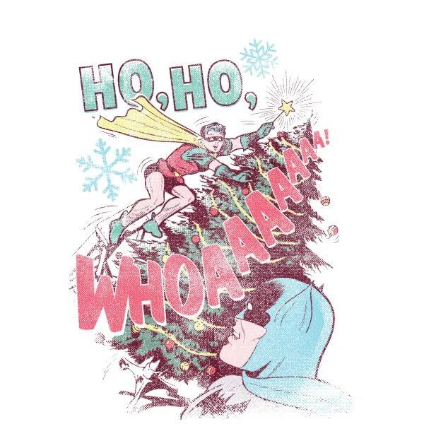 DC COMICS DC Ho Ho Whoaaaaaaa Women's Christmas T-Shirt - White 2 DC COMICS DC Ho Ho Whoaaaaaaa Women's Christmas T-Shirt - White - Image 2
