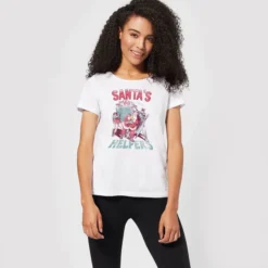 DC COMICS DC Santa's Helpers Women's Christmas T-Shirt - White 7 DC COMICS DC Santa's Helpers Women's Christmas T-Shirt - White -JD Looney Shop 11963745 1674627066268010