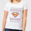 DC COMICS DC Supergirl Knit Women's Christmas T-Shirt - White