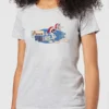 Looney Tunes Peace Among Earthlings Women's Christmas T-Shirt - Grey