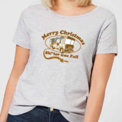 JD Looney Shop 13 National Lampoon R.V. Women's Christmas T-Shirt - Grey