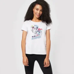 DC COMICS DC To The Slopes! Women's Christmas T-Shirt - White -JD Looney Shop 11964134 1074627062807573