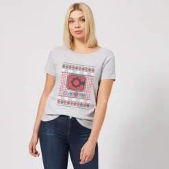 DC COMICS DC Cyborg Knit Women's Christmas T-Shirt - Grey 7 DC COMICS DC Cyborg Knit Women's Christmas T-Shirt - Grey -JD Looney Shop 11964268 7944627069015701