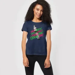 Elf Santa! I Know Him! Women's Christmas T-Shirt - Navy 7 Elf Santa! I Know Him! Women's Christmas T-Shirt - Navy -JD Looney Shop 11964474 1124627081712760