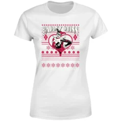 DC COMICS DC Harley Quinn Women's Christmas T-Shirt - White 9 DC COMICS DC Harley Quinn Women's Christmas T-Shirt - White -JD Looney Shop 11964590 2134627062728610