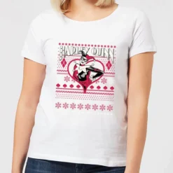 DC COMICS DC Harley Quinn Women's Christmas T-Shirt - White