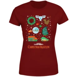 National Lampoon Griswold Christmas Starter Pack Women's Christmas T-Shirt - Burgundy 9 National Lampoon Griswold Christmas Starter Pack Women's Christmas T-Shirt - Burgundy -JD Looney Shop 11964634 5304627065196599
