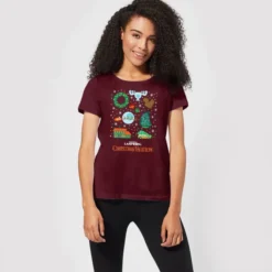 National Lampoon Griswold Christmas Starter Pack Women's Christmas T-Shirt - Burgundy 7 National Lampoon Griswold Christmas Starter Pack Women's Christmas T-Shirt - Burgundy -JD Looney Shop 11964634 5444627064681961
