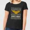 DC COMICS DC Wonder Woman Women's Christmas T-Shirt - Black