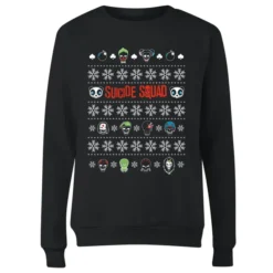 DC COMICS DC Suicide Squad Women's Christmas Sweater - Black 7 DC COMICS DC Suicide Squad Women's Christmas Sweater - Black -JD Looney Shop 11965298 4334627079066136