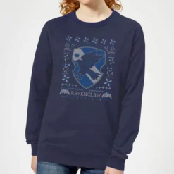 Harry Potter Ravenclaw Crest Women's Christmas Sweater - Navy