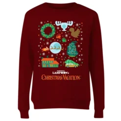 National Lampoon Griswold Christmas Starter Pack Women's Christmas Sweater - Burgundy 7 National Lampoon Griswold Christmas Starter Pack Women's Christmas Sweater - Burgundy -JD Looney Shop 11965655 4644627071045960