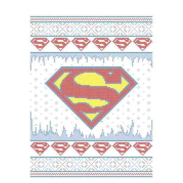 DC COMICS DC Supergirl Knit Women's Christmas Sweater - White 2 DC COMICS DC Supergirl Knit Women's Christmas Sweater - White - Image 2