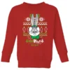 Looney Tunes Bugs Bunny Knit Kids' Christmas Sweater - Red