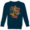 Looney Tunes Its Christmas Baby Kids' Christmas Sweater - Navy