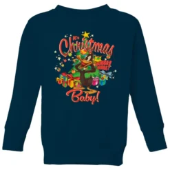 Looney Tunes Its Christmas Baby Kids' Christmas Sweater - Navy