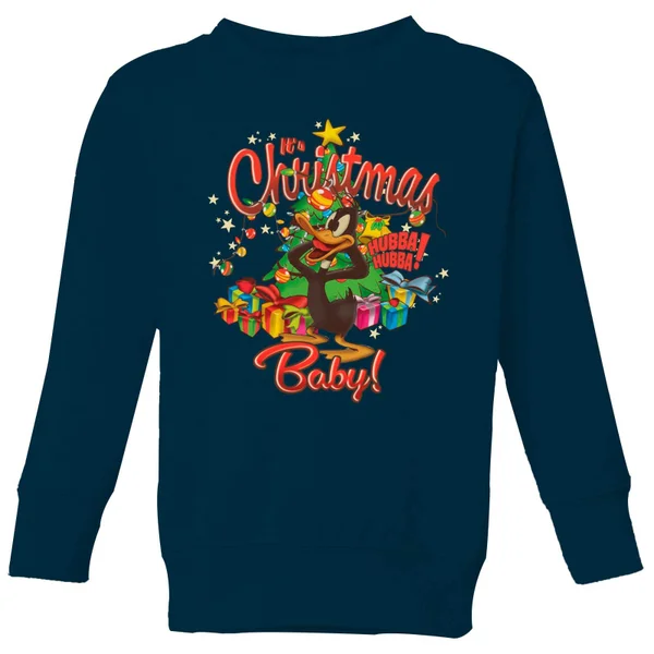 Looney Tunes Its Christmas Baby Kids' Christmas Sweater - Navy 1 Looney Tunes Its Christmas Baby Kids' Christmas Sweater - Navy