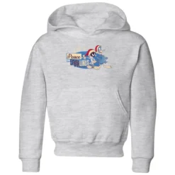 Looney Tunes Peace Among Earthlings Kids' Christmas Hoodie - Grey