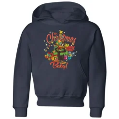 Looney Tunes Its Christmas Baby Kids' Christmas Hoodie - Navy