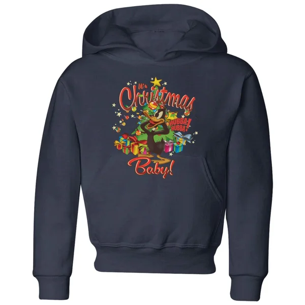 Looney Tunes Its Christmas Baby Kids' Christmas Hoodie - Navy 1 Looney Tunes Its Christmas Baby Kids' Christmas Hoodie - Navy