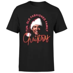 National Lampoon Fun Old Fashioned Family Christmas Men's Christmas T-Shirt - Black -JD Looney Shop 11969956 1664627083787839