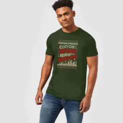 Elf Cotton-Headed-Ninny-Muggins Knit Men's Christmas T-Shirt - Forest Green 7 Elf Cotton-Headed-Ninny-Muggins Knit Men's Christmas T-Shirt - Forest Green -JD Looney Shop 11969974 1494627084436235
