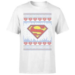 DC COMICS DC Supergirl Knit Men's Christmas T-Shirt - White 9 DC COMICS DC Supergirl Knit Men's Christmas T-Shirt - White -JD Looney Shop 11970004 1504627087069227